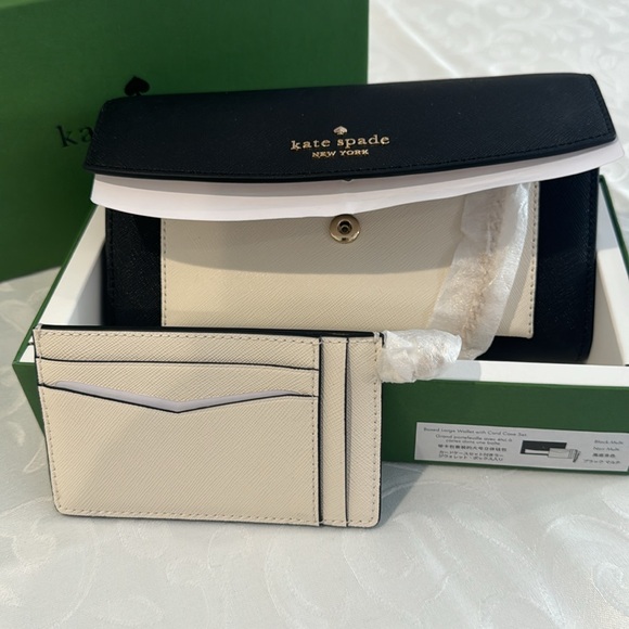 ♠️ Kate spade colorblock continental wallet with removable card wallet. - Picture 11 of 14
